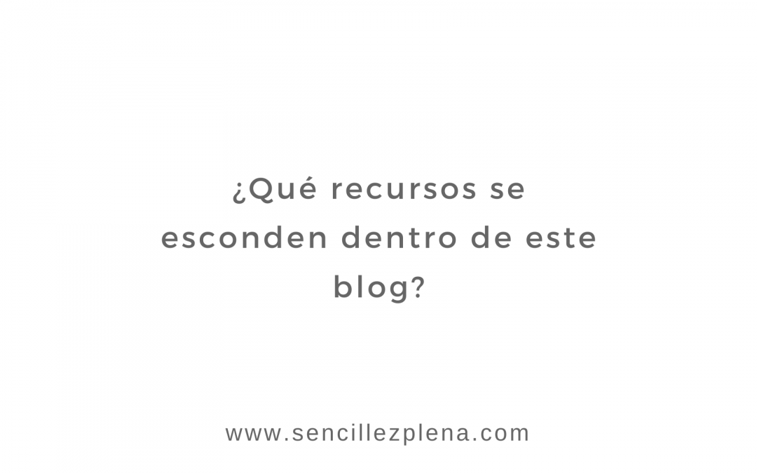 ¿Qué recursos se esconden dentro de este blog?