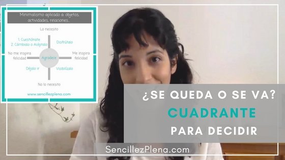 Organiza la casa: gráfica minimalista para ver qué se queda en tu vida