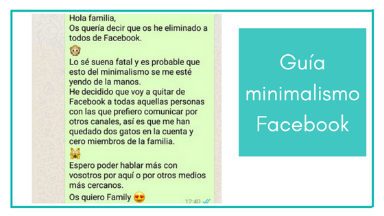 Guía minimalismo en Facebook: pasar de 500 contactos a 46