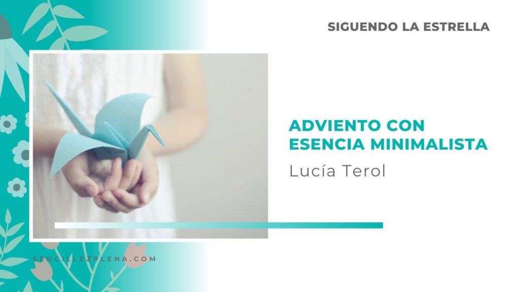 adviento con esencia y minimalismo